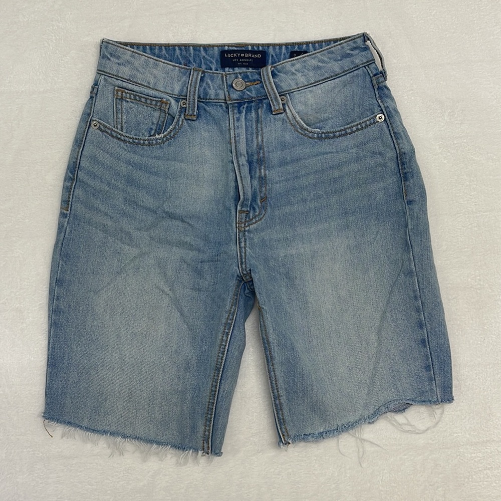 Lucky Brand High Rise Bermuda Shorts Sz 0/25